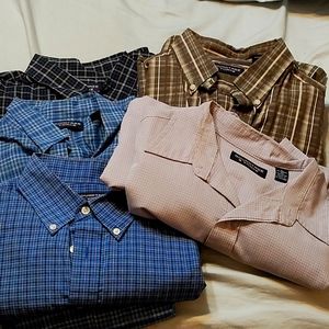 5 mens SS Roundtree &Yorke Shirts